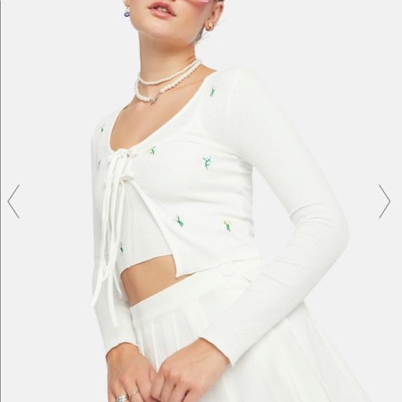 Dollskill Floral Open Cardigan - Picture 2 of 7